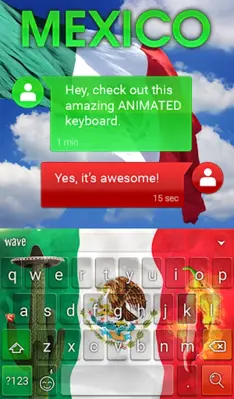 Mexico Animated Keyboard android App screenshot 3